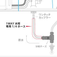 1WAY水栓専用1/4ホース