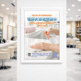 【A3】サロン用次亜塩素酸水ポスター