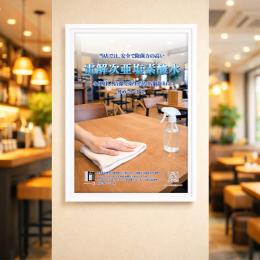 【A3】飲食店用次亜塩素酸水ポスター